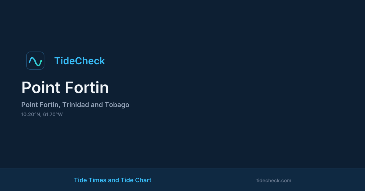 Point Graph Examples Tides near Point Fortin โ Tide Times & Chart | TideCheck