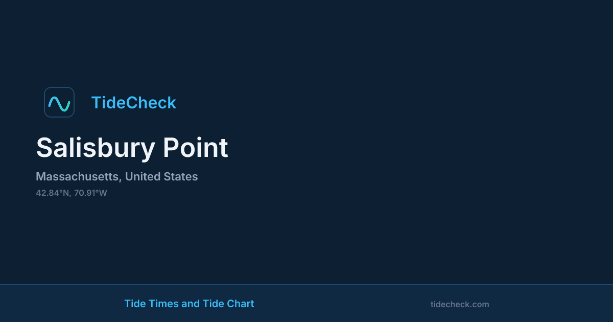 Point Graph Examples Salisbury Point Tide Times & Tide Chart | TideCheck